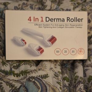 4 in 1 Derma Roller - White and Red